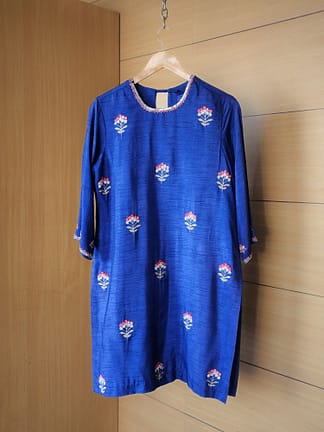 Dupion Silk Kurta Lower Dupatta Set