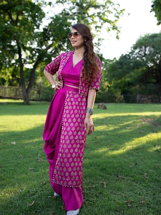 Fusion Wear - Drape Style Barbie Co-Ord