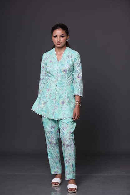 Nitya Aqua Co-Ord Set
