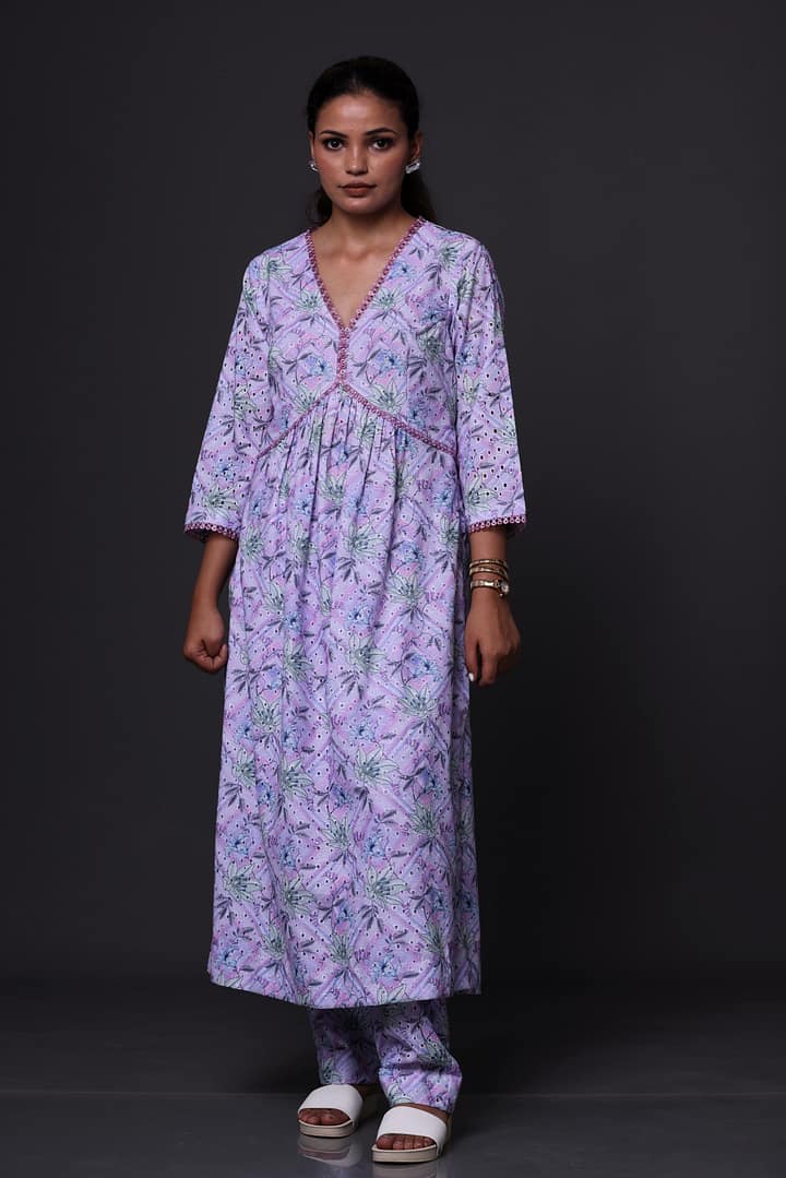 Nitya Schiffli Co-Ord Set