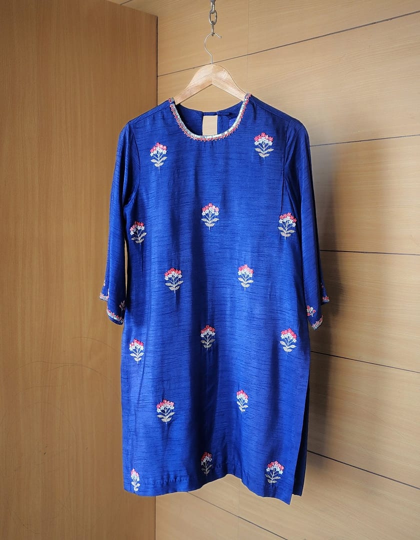 Dupion Silk Kurta Lower Dupatta Set